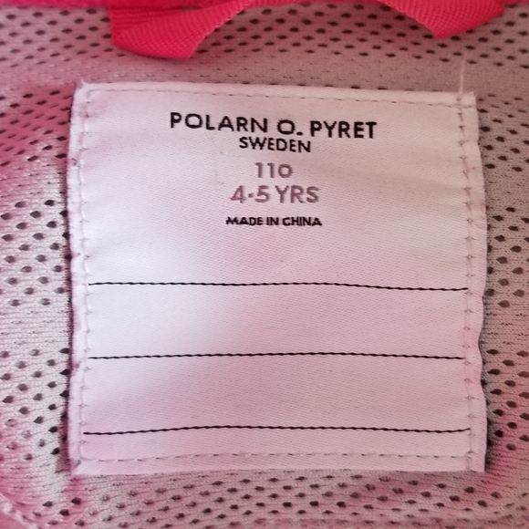 Polarn O. Pyret Eco Wind Fleece Jacket NEW STYLE Size 110 4-5 - Picture 2 of 4